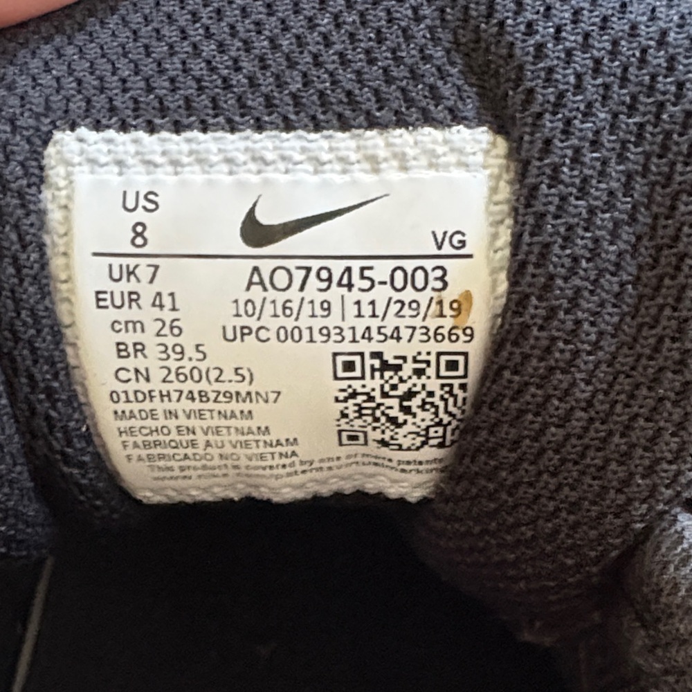 Nike Black and White Vapor Cleats - Picture 3 of 4